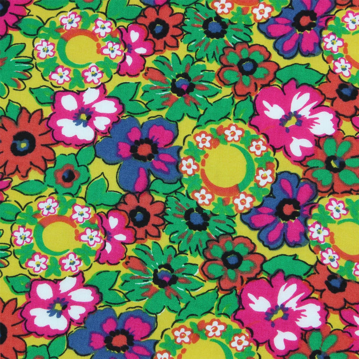 Tailored Fit Long Sleeve Shirt - Multi-coloured Floral