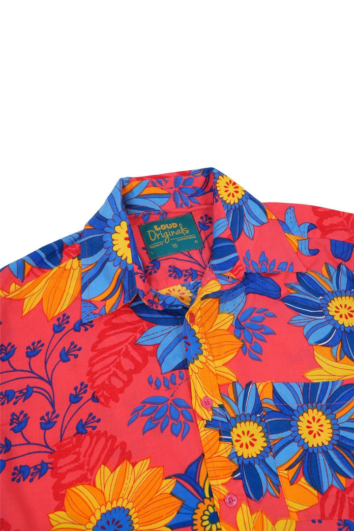 Regular Fit Long Sleeve Shirt - Sunburst Meadow