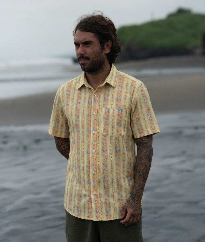 Regular Fit Short Sleeve Shirt - Folk Stripe