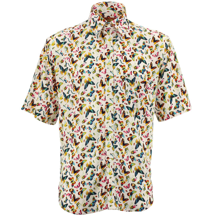 Regular Fit Short Sleeve Shirt - Butterflies