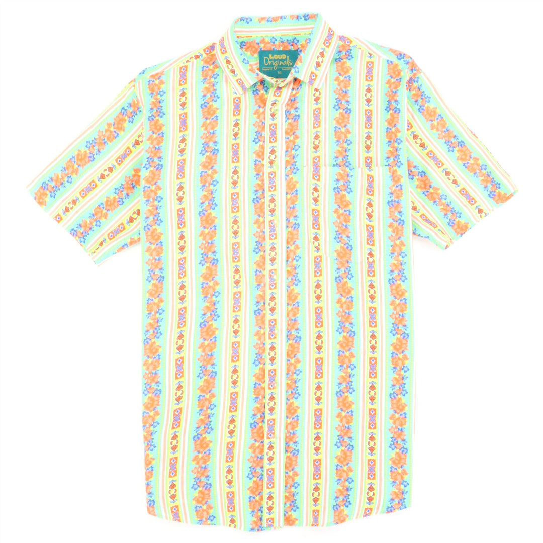 Regular Fit Short Sleeve Shirt - Folk Stripe