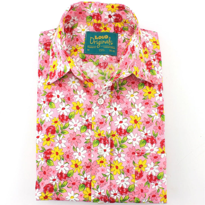 Regular Fit Short Sleeve Shirt - Daisies