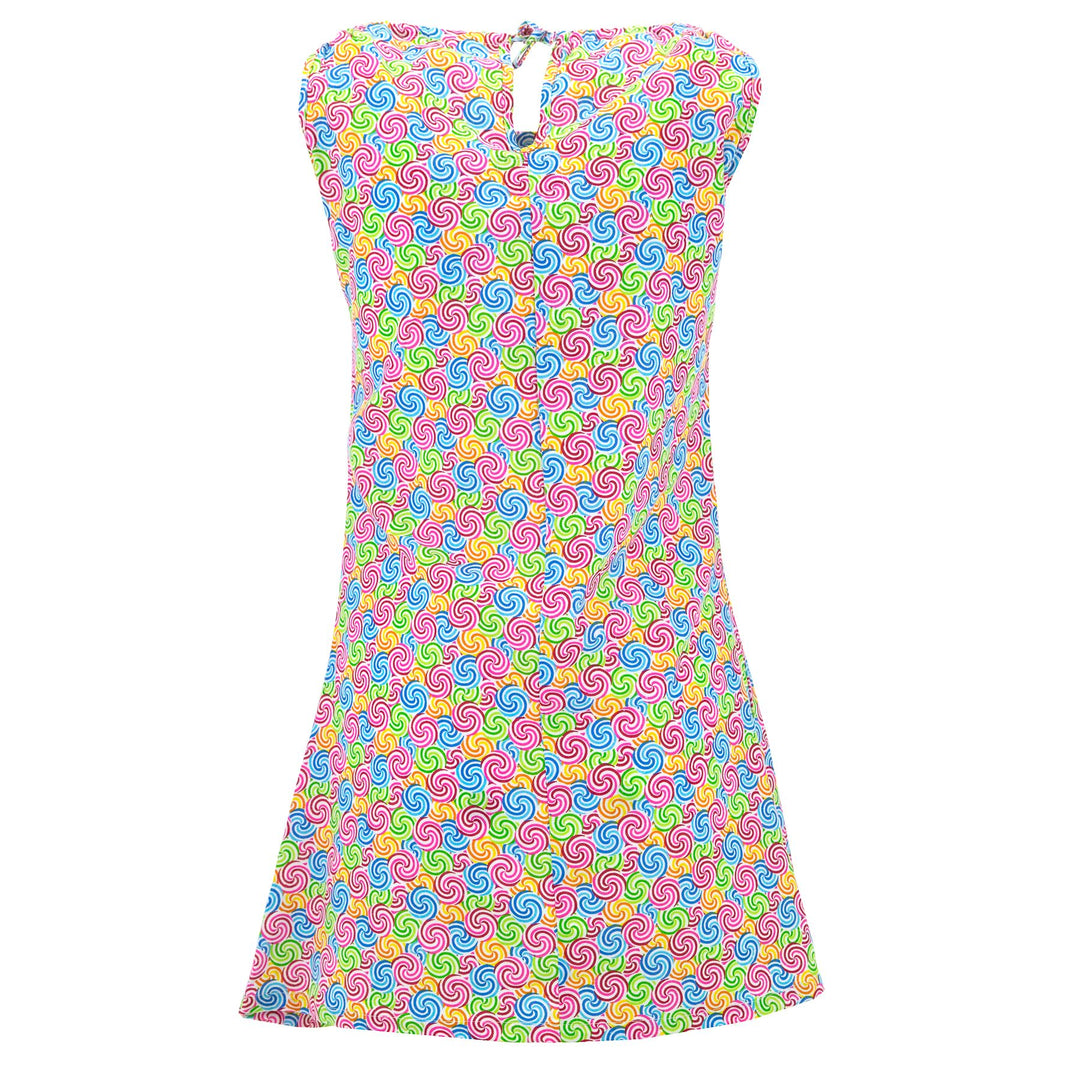 Modern Mini Dress - Swirling Candy