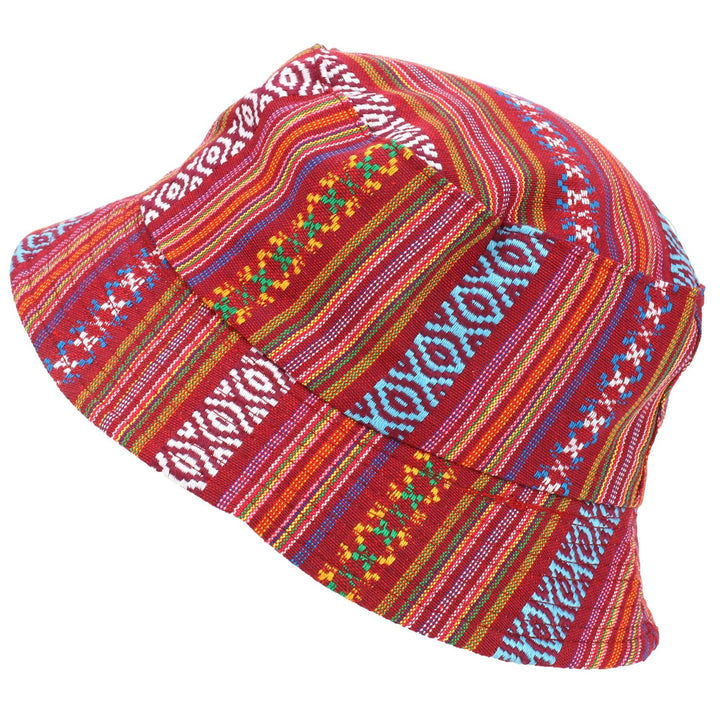 Canvas Bucket Hat - Aztec Red