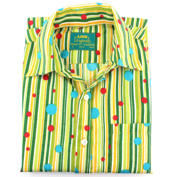 Tailored Fit Short Sleeve Shirt - Stripes & Spots