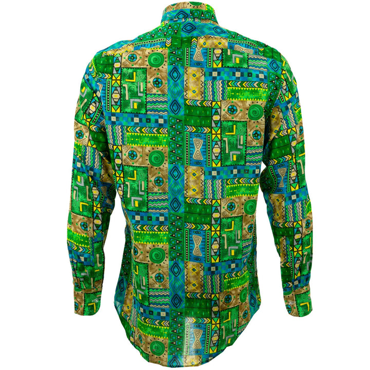 Regular Fit Long Sleeve Shirt - Aztec