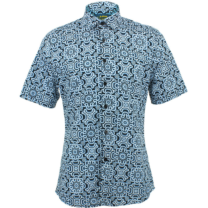 Slim Fit Short Sleeve Shirt - Tribal Fret