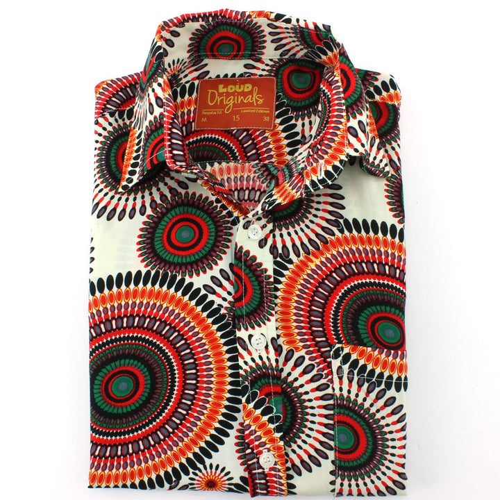 Regular Fit Short Sleeve Shirt - Spirals