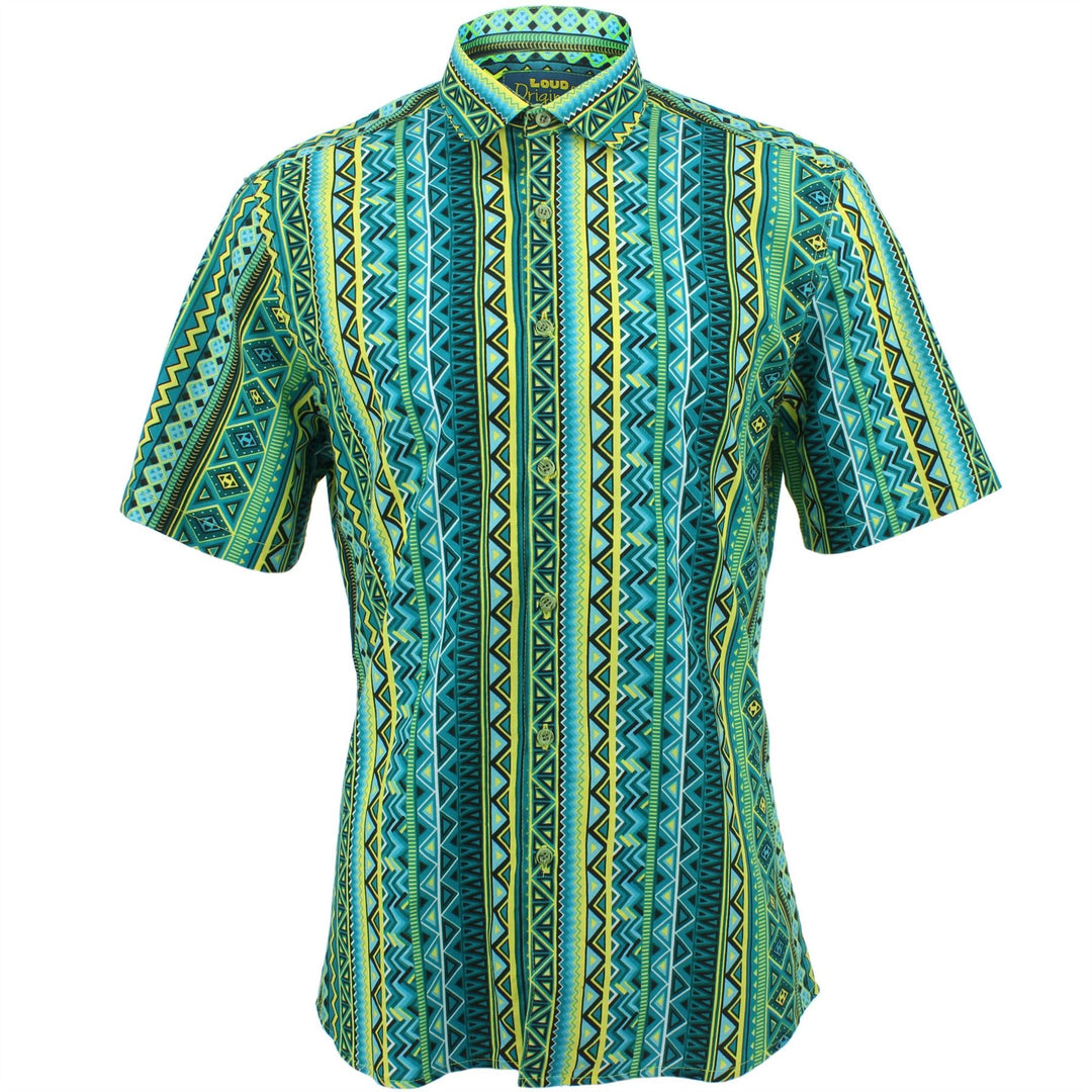 Slim Fit Short Sleeve Shirt - Aztec