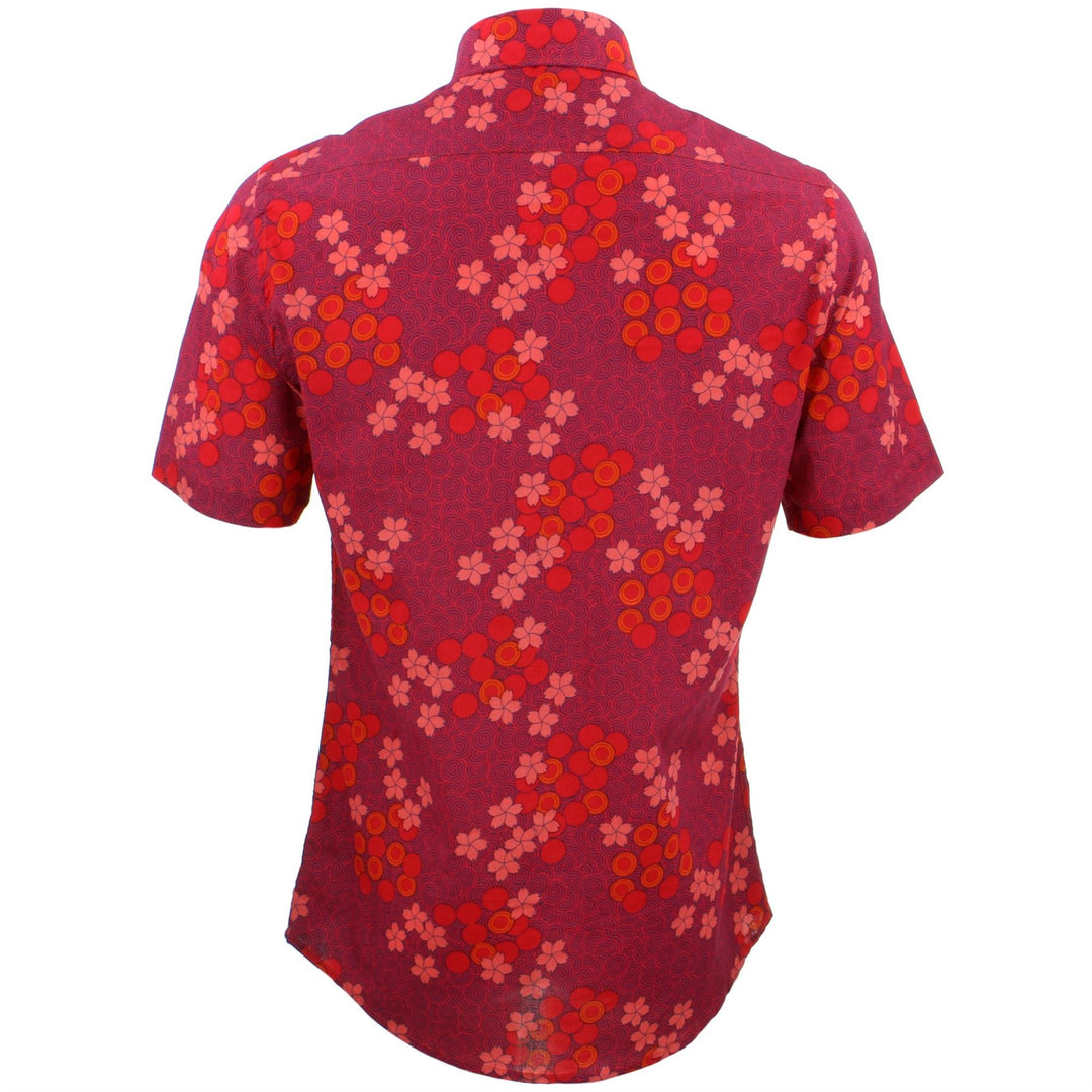 Tailored Fit Short Sleeve Shirt - Spiral Garden
