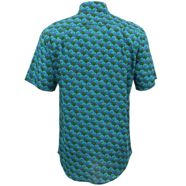 Regular Fit Short Sleeve Shirt - A Crowd of Umbrellas