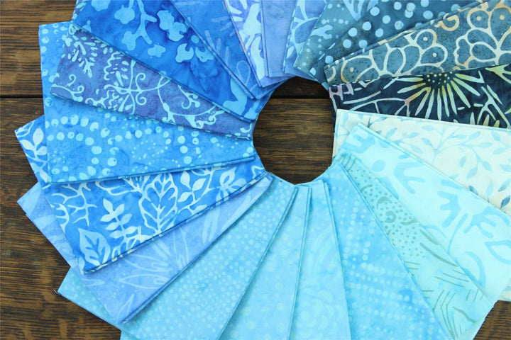 Fat Quarter - 20 Pieces of 19" x 20" Cotton Batik