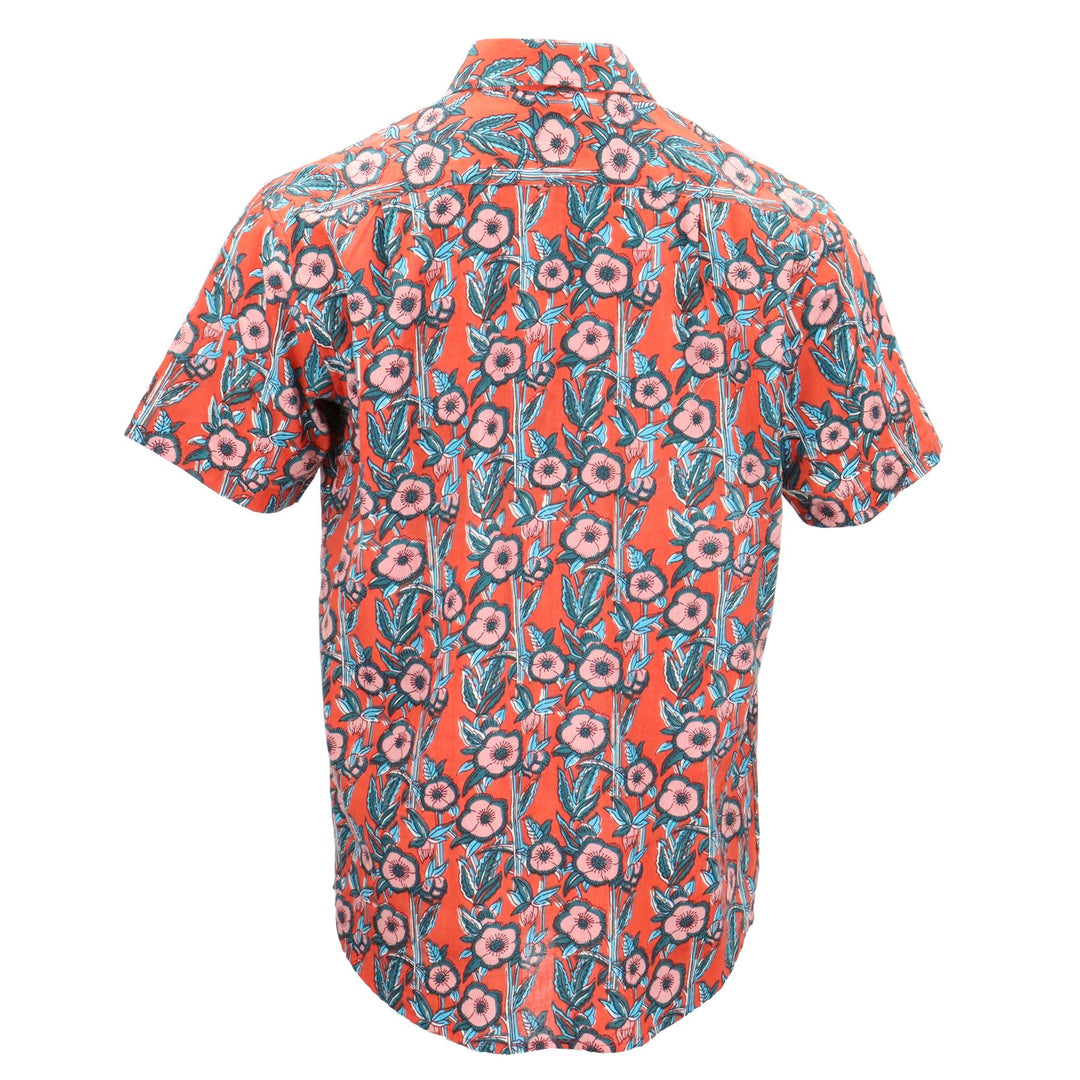 Regular Fit Short Sleeve Shirt - Coral Bloom