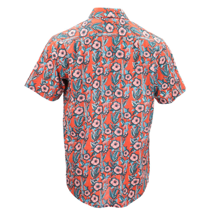 Regular Fit Short Sleeve Shirt - Coral Bloom