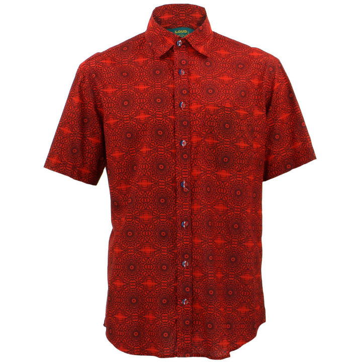 Regular Fit Short Sleeve Shirt - Geometric Tribal