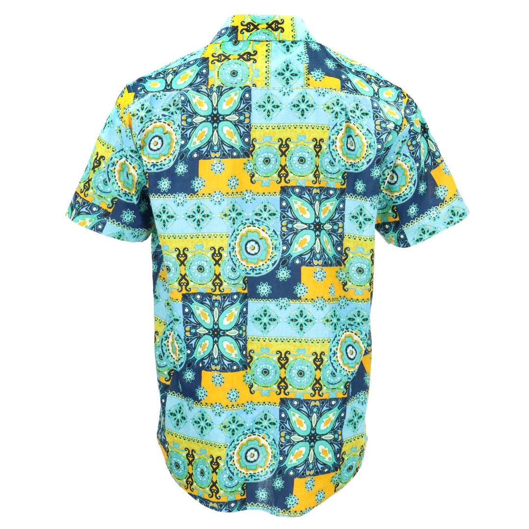 Regular Fit Short Sleeve Shirt - Lisbon Azulejos