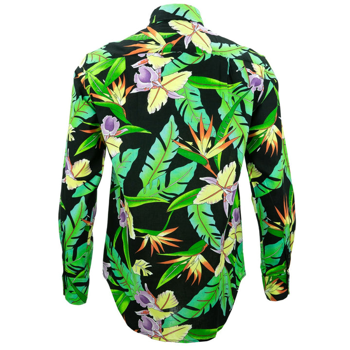 Regular Fit Long Sleeve Shirt - Jungle Palm