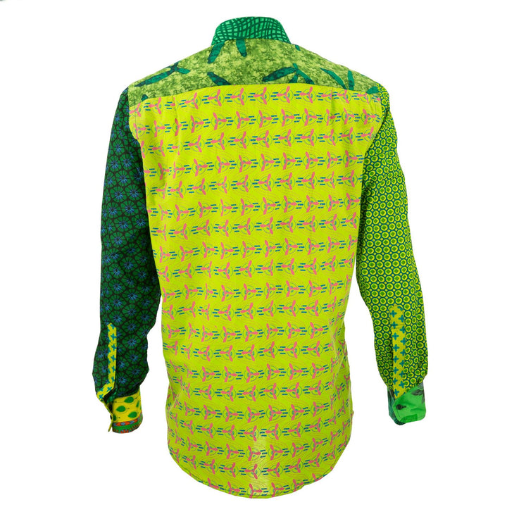 Regular Fit Long Sleeve Shirt - Random Mixed Panel