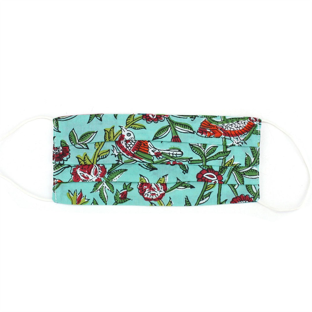 Handmade 100% Cotton Pleated Face-Mask