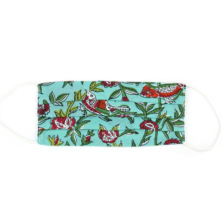 Handmade 100% Cotton Pleated Face-Mask