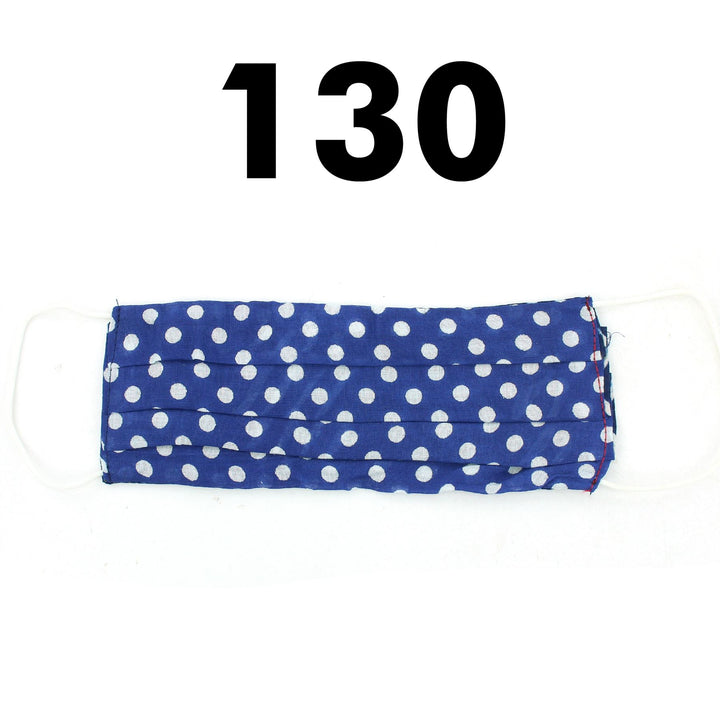 100% Cotton Handmade Pleated Face-Mask