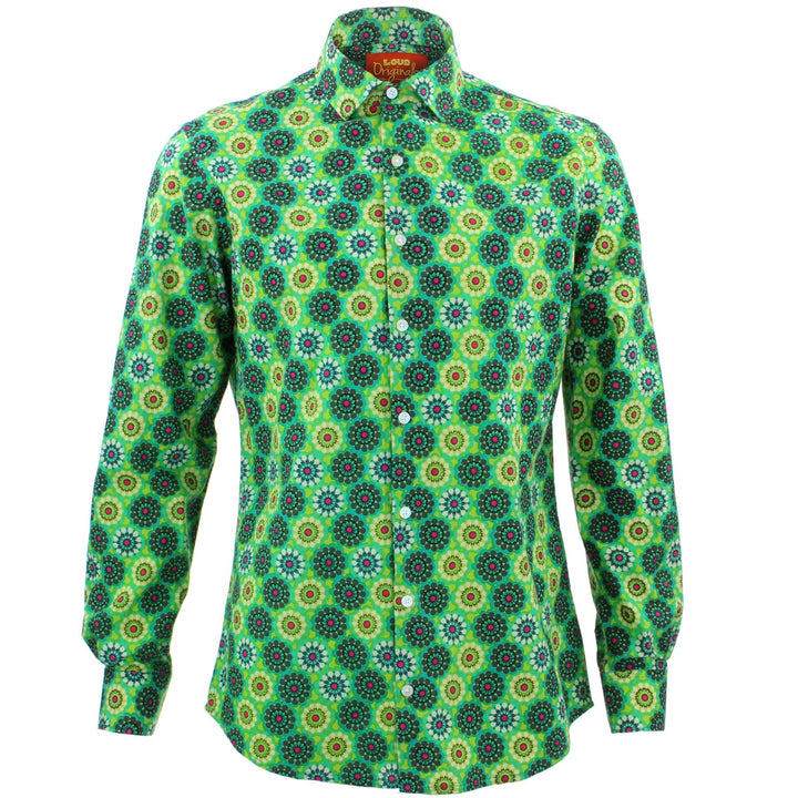 Tailored Fit Long Sleeve Shirt - Kaleidoscope