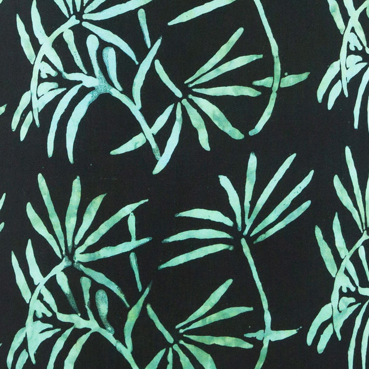 The Swirl Shift Dress - Black Water Palms