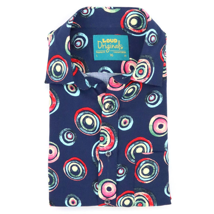 Regular Fit Short Sleeve Shirt - Galaxy Dot