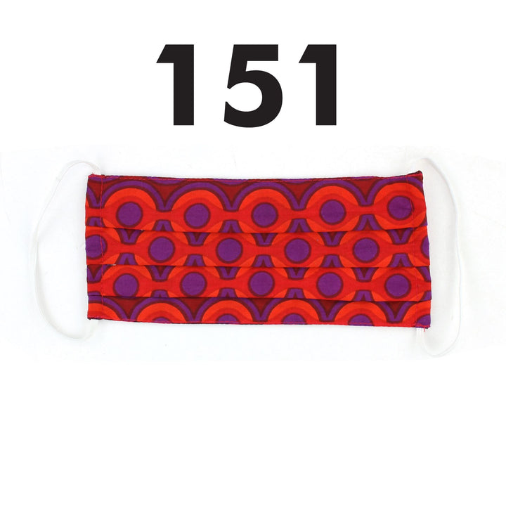 100% Cotton Handmade Pleated Face-Mask