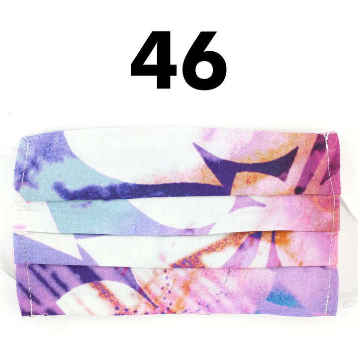 100% Cotton Handmade Pleated Face-Mask