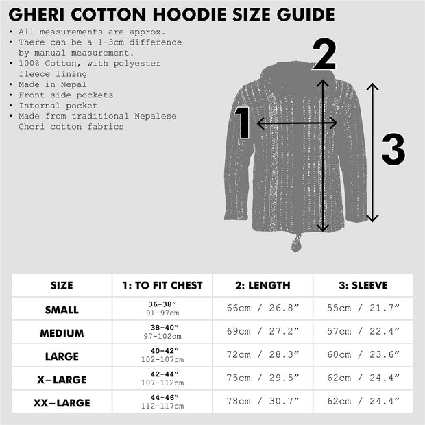 Brushed Gheri Cotton Hoodie Fleece Lined - Green