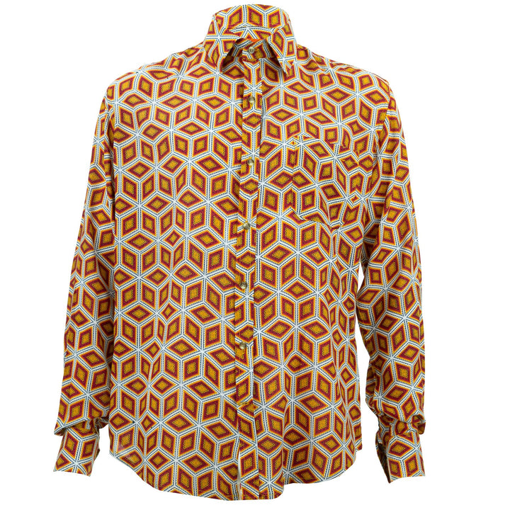 Tailored Fit Long Sleeve Shirt - Diamond Dancefloor