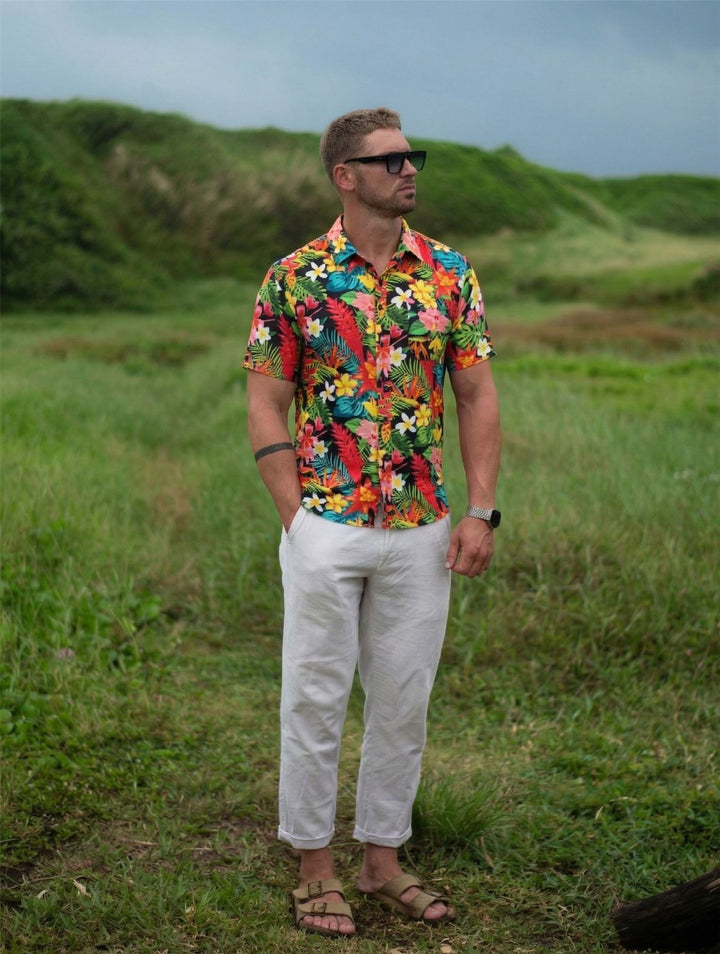 Regular Fit Short Sleeve Shirt - Tropical Paradise