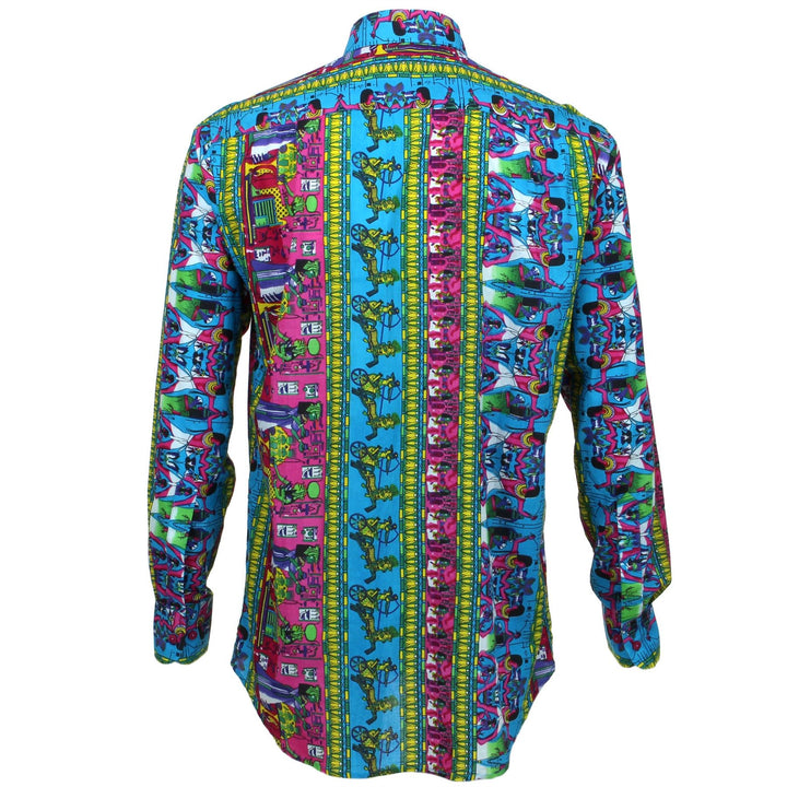 Regular Fit Long Sleeve Shirt - Egyptian Hieroglyphics