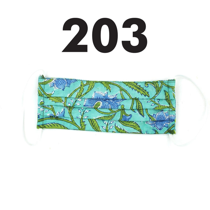 100% Cotton Handmade Pleated Face-Mask