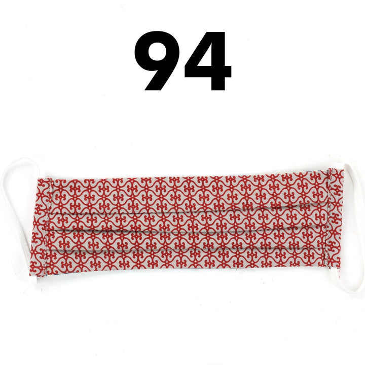100% Cotton Handmade Pleated Face-Mask