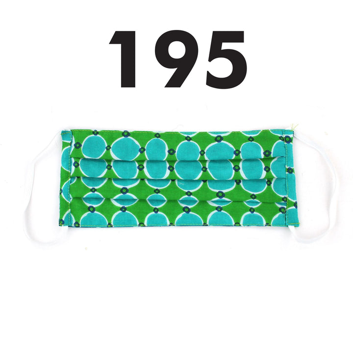 100% Cotton Handmade Pleated Face-Mask