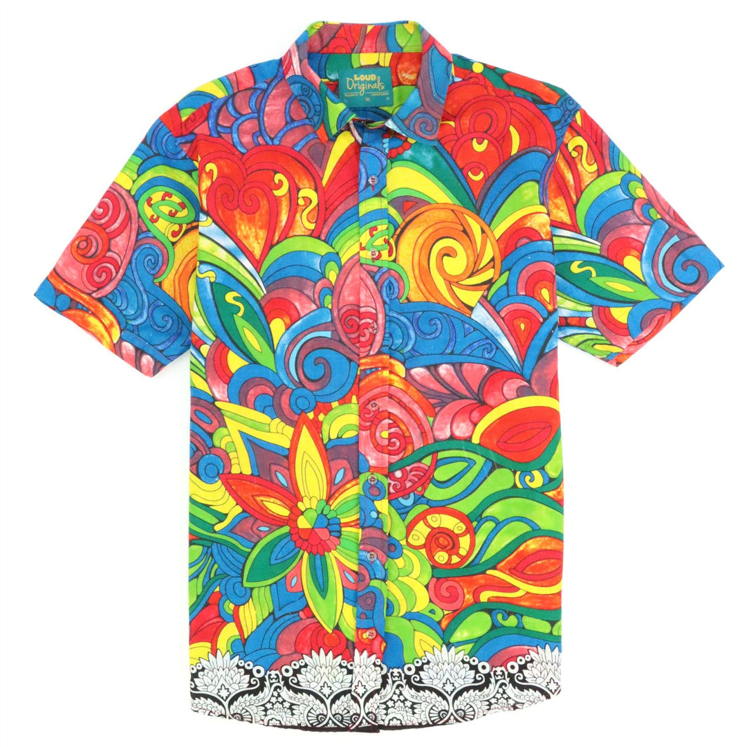 Regular Fit Short Sleeve Shirt - Acid Garden