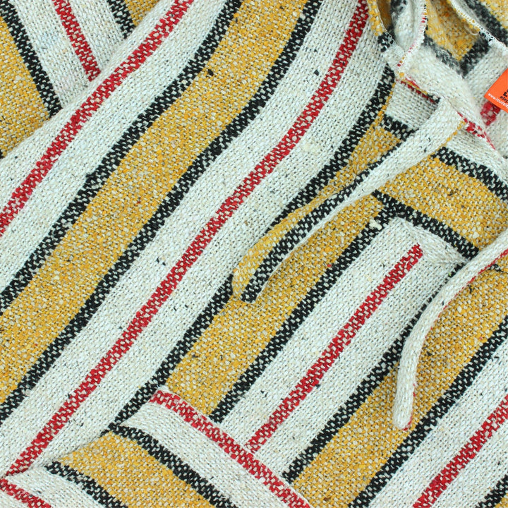 Recycled Mexican Baja Jerga Hoody - Gold Stripe