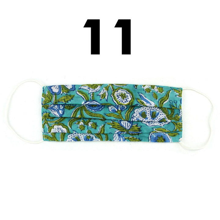 Handmade 100% Cotton Pleated Face-Mask