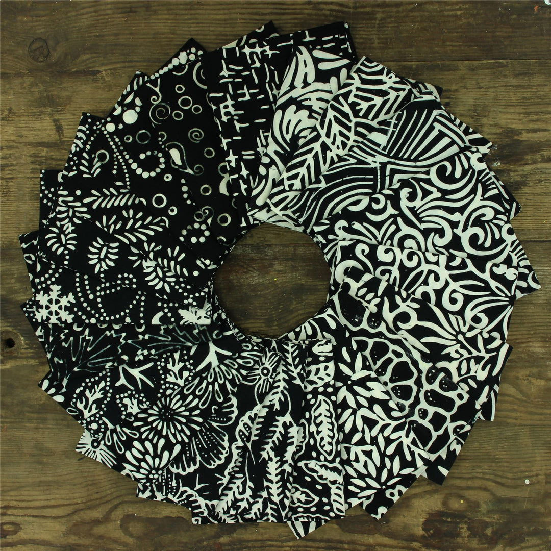 Fat Quarter - 20 Pieces of 19" x 20" Cotton Batik