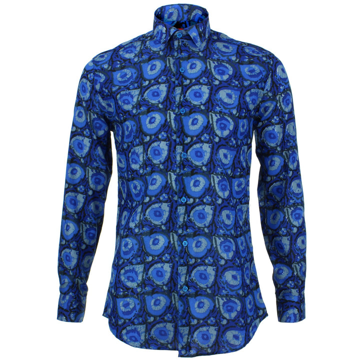 Tailored Fit Long Sleeve Shirt - Paint Splatter