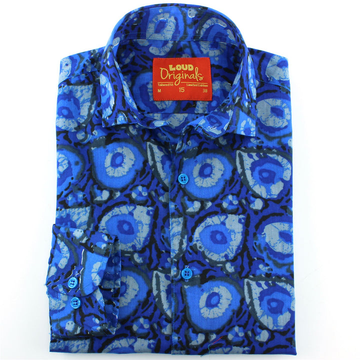 Tailored Fit Long Sleeve Shirt - Paint Splatter