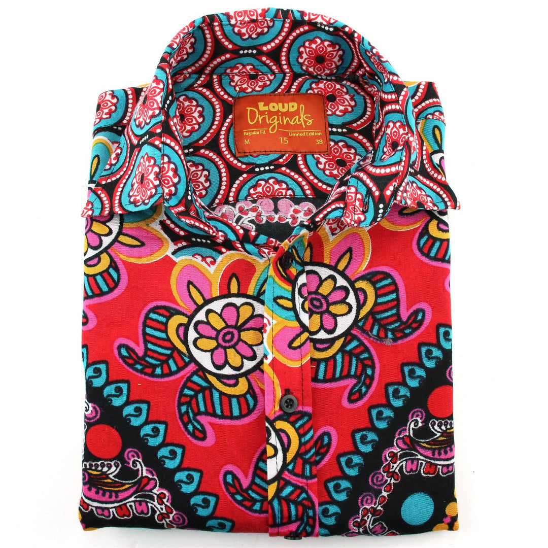 Regular Fit Long Sleeve Shirt - Carnival Mandala