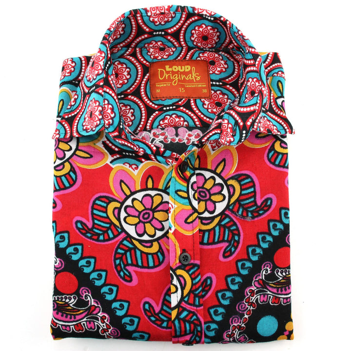 Regular Fit Long Sleeve Shirt - Carnival Mandala