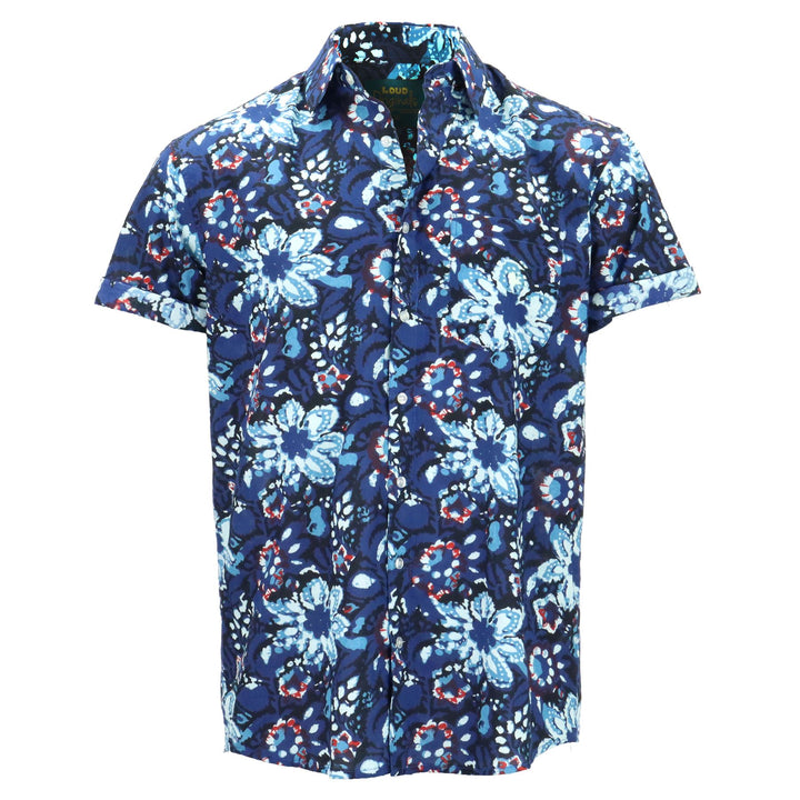 Regular Fit Short Sleeve Shirt - Midnight Tropic Bloom