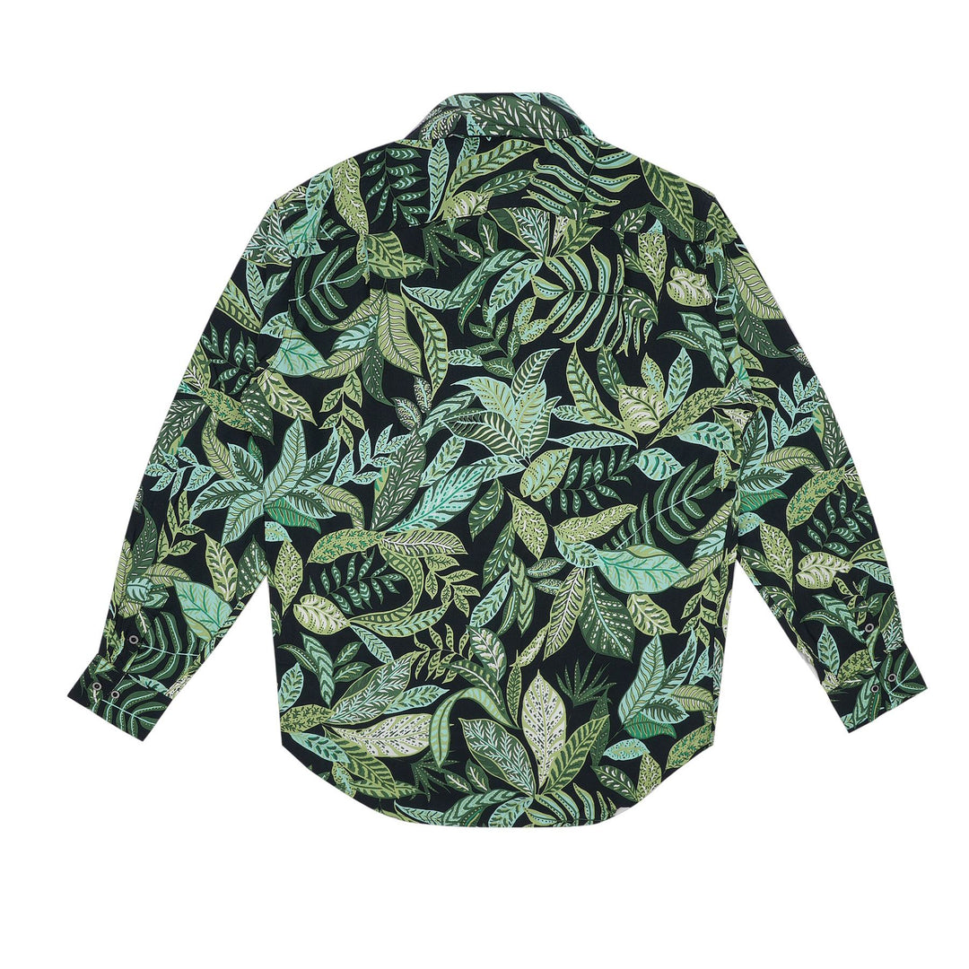 Regular Fit Long Sleeve Shirt - Tropical Woodland