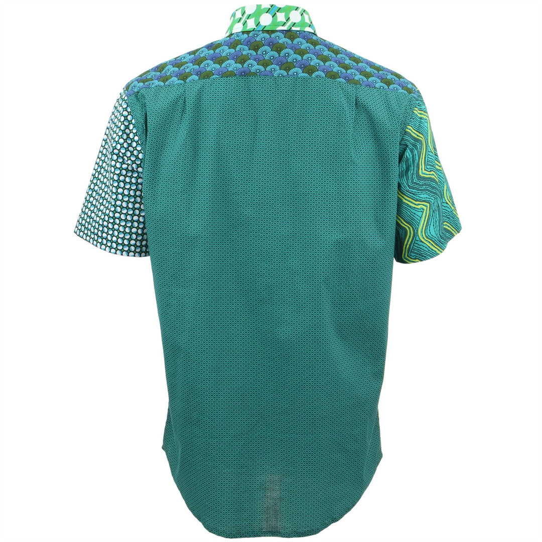 Regular Fit Short Sleeve Shirt - Random Mixed Panel