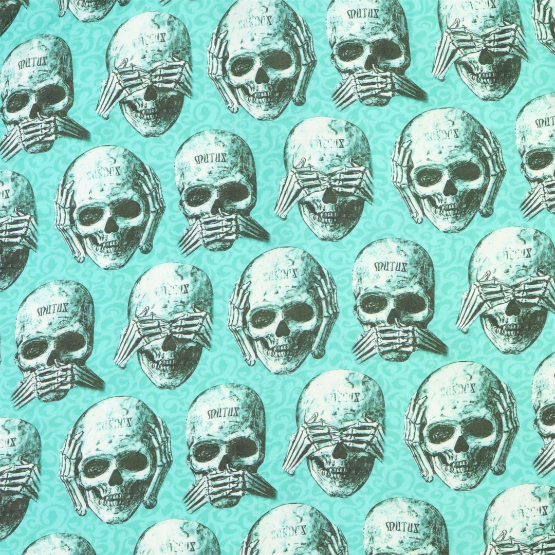 Regular Fit Short Sleeve Shirt - No Evil Skeleton