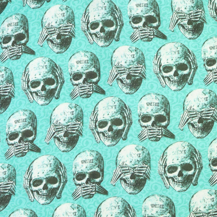 Regular Fit Short Sleeve Shirt - No Evil Skeleton